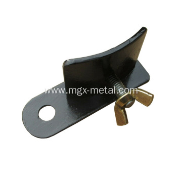 Powder Coating Black Steel Machine Ribber Mounting Bracket